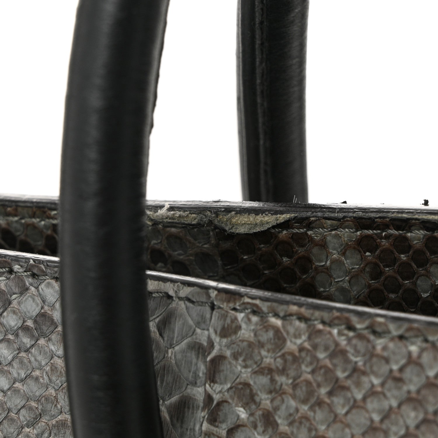Celine Snakeskin Mini Luggage Grey 10 of 11