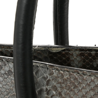 Celine Snakeskin Mini Luggage Grey 10 of 11