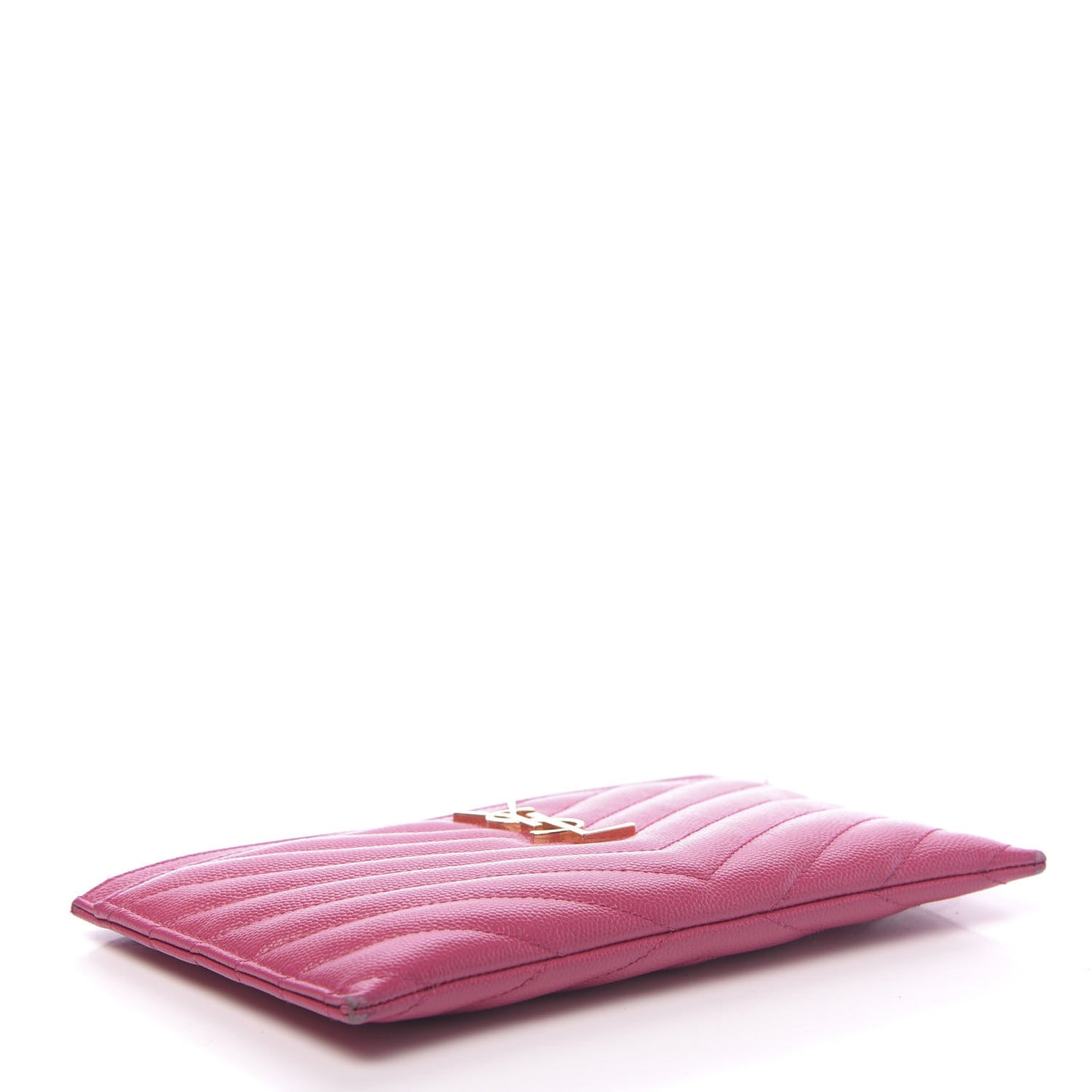 Grain De Poudre Chevron Monogram Bill Pouch Bright Pink