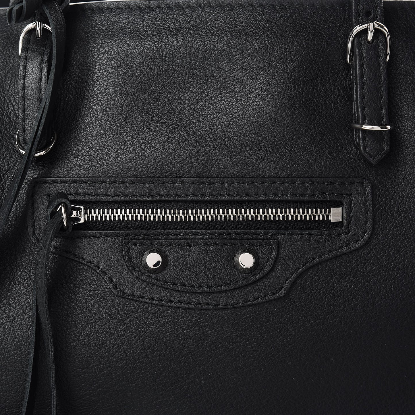 Veau Papier B4 Zip Around Tote Black