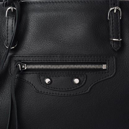 Balenciaga Veau Papier B4 Zip Around Tote Black 9 of 14