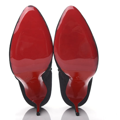 Christian Louboutin Veau Velours Eloise 100 Booty 40 Black 6 of 10