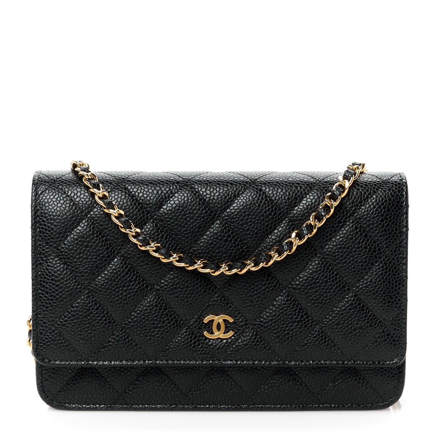 Chanel Caviar Quilted Wallet on Chain WOC Black 1 of 14
