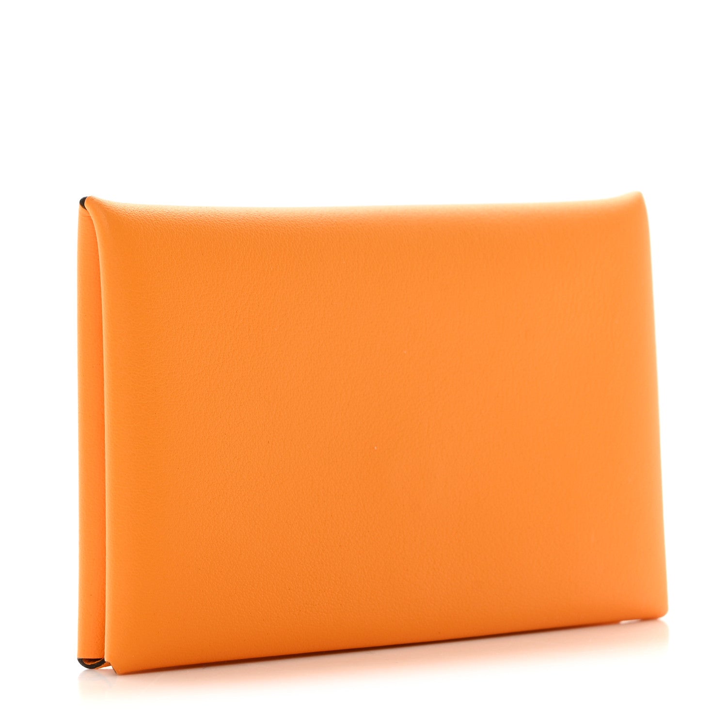 Hermes Swift Embossed Calvi Card Case Jaune D'or 3 of 8