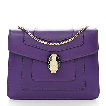 Bulgari Calfskin Serpenti Forever Crossbody Bag Amethyst 3 of 11