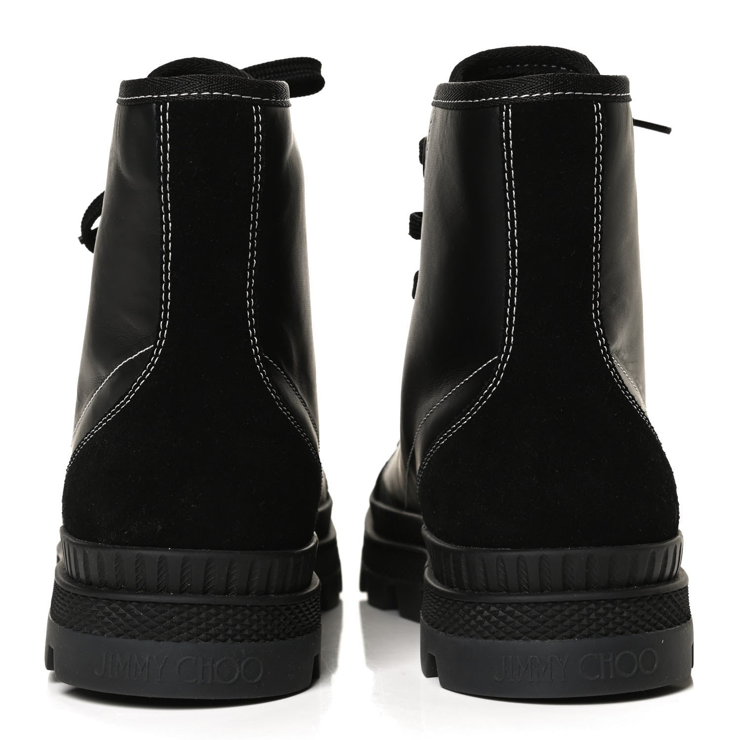 Jimmy Choo Nappa Crosta Suede Nord Combat Boots 40 Black 6 of 10