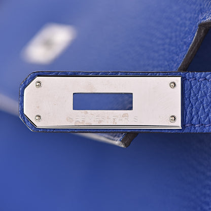 Hermes Togo Kelly Retourne 35 Bleu Electrique 10 of 42