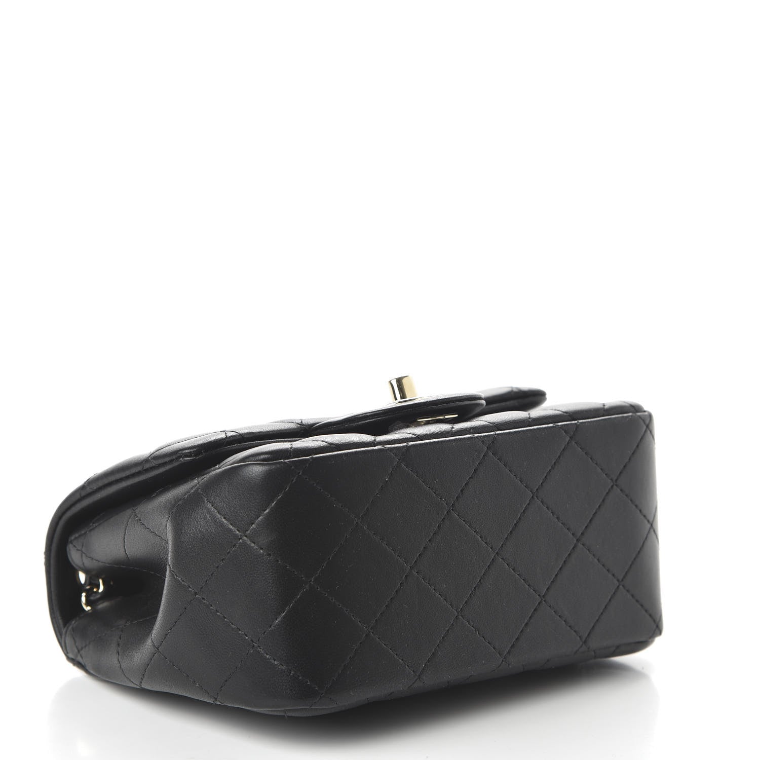 Chanel Lambskin Quilted Mini Square Flap Black 4 of 10