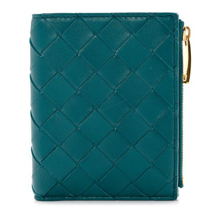 Bottega Veneta Nappa Intrecciato Bifold Zip Wallet Mallard 1 of 6
