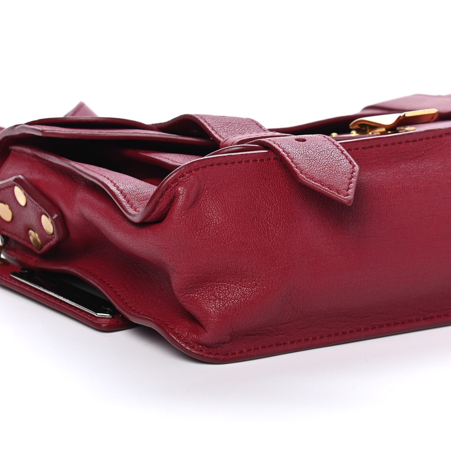 Proenza Schouler Lambskin Tiny PS1 Satchel Chianti 7 of 8
