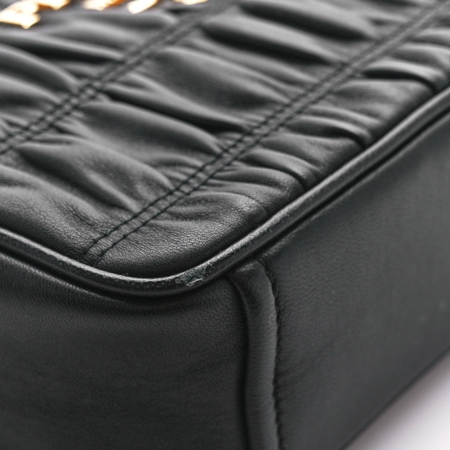 Prada Nappa Gaufre Camera Bag Black 12 of 13