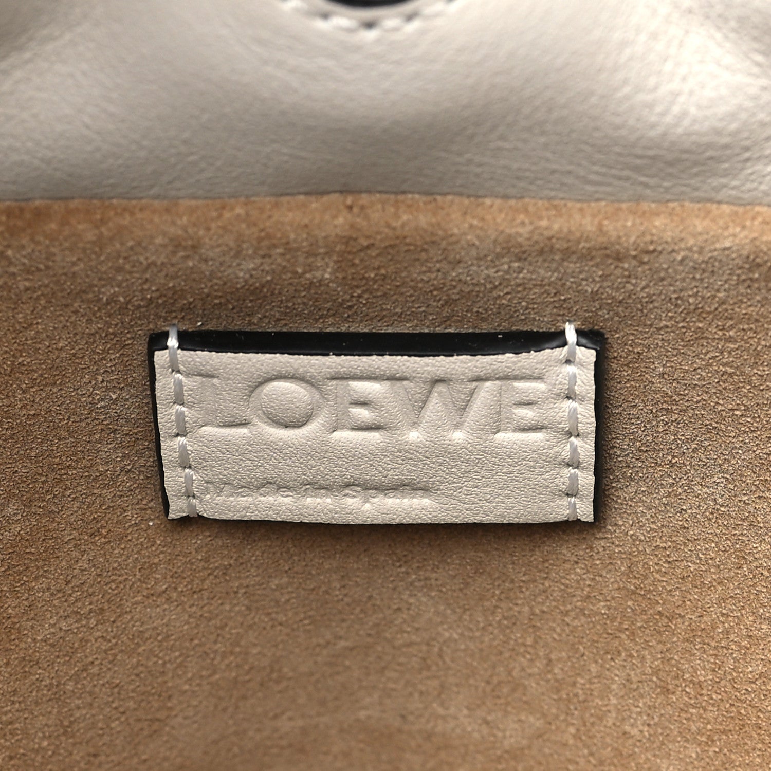Loewe Calfskin Mini Flamenco Knot Clutch Angora 6 of 9