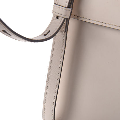 Gucci Calfskin Web Medium Sylvie Top Handle Bag White 9 of 9