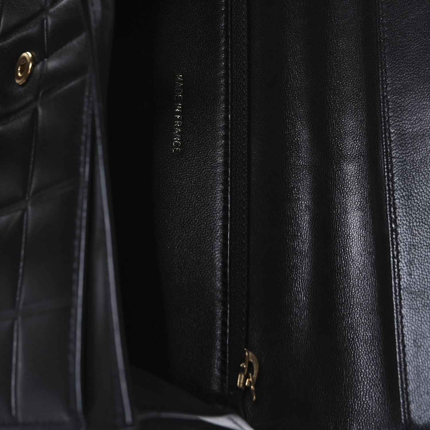 Chanel Lambskin Quilted Chocolate Bar Long Wallet Black 7 of 11