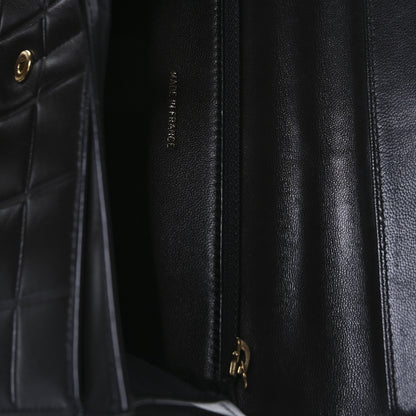 Chanel Lambskin Quilted Chocolate Bar Long Wallet Black 7 of 11