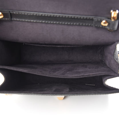 Fendi Vitello Liberty Metal Scalloped Multi Studded Small Kan I Shoulder Bag Black 4 of 9