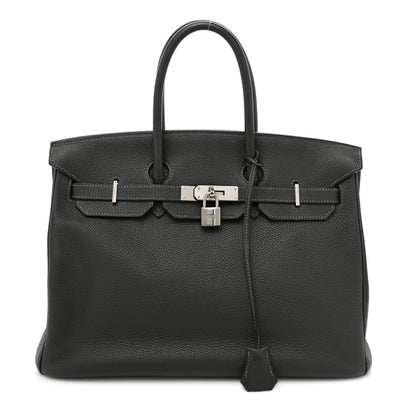 Hermes Taurillon Clemence BIRKIN 35 Graphite 1 of 15