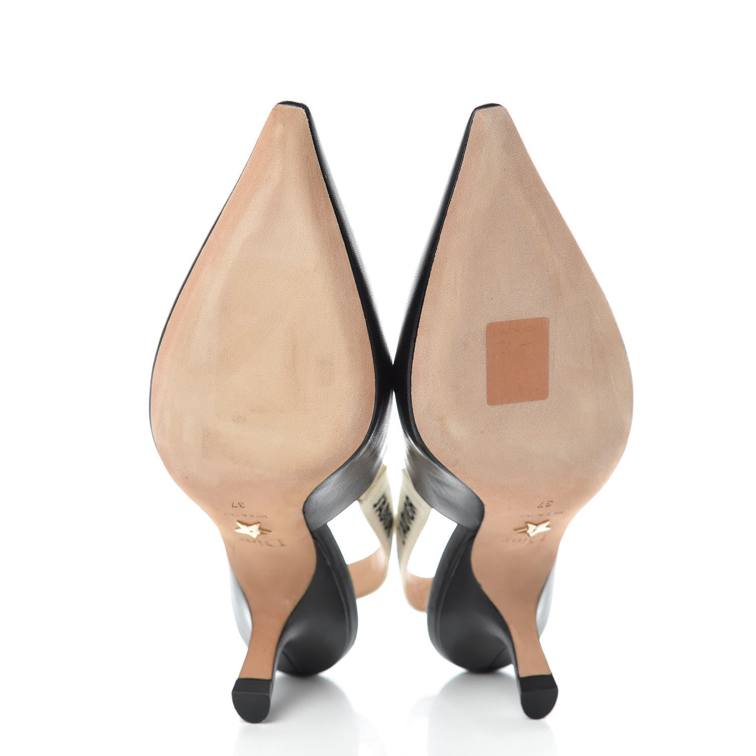 Christian Dior Lambskin Ribbon J'Adior Slingback 65mm Pumps 6.5 Black 5 of 9