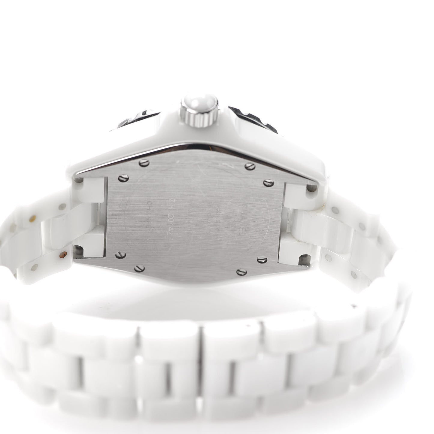 Stainless Steel Ceramic Diamond Pave Bezel 38mm J12 Automatic Watch White