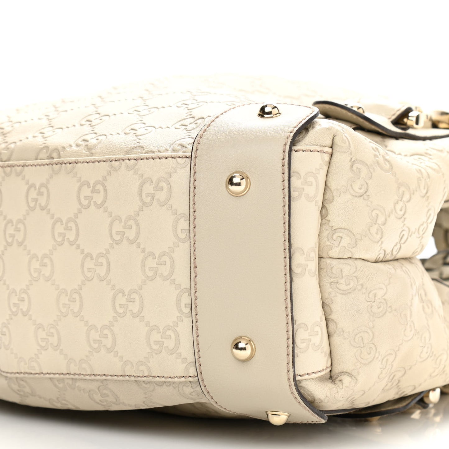 Guccissima Small Pelham Shoulder Bag Off White