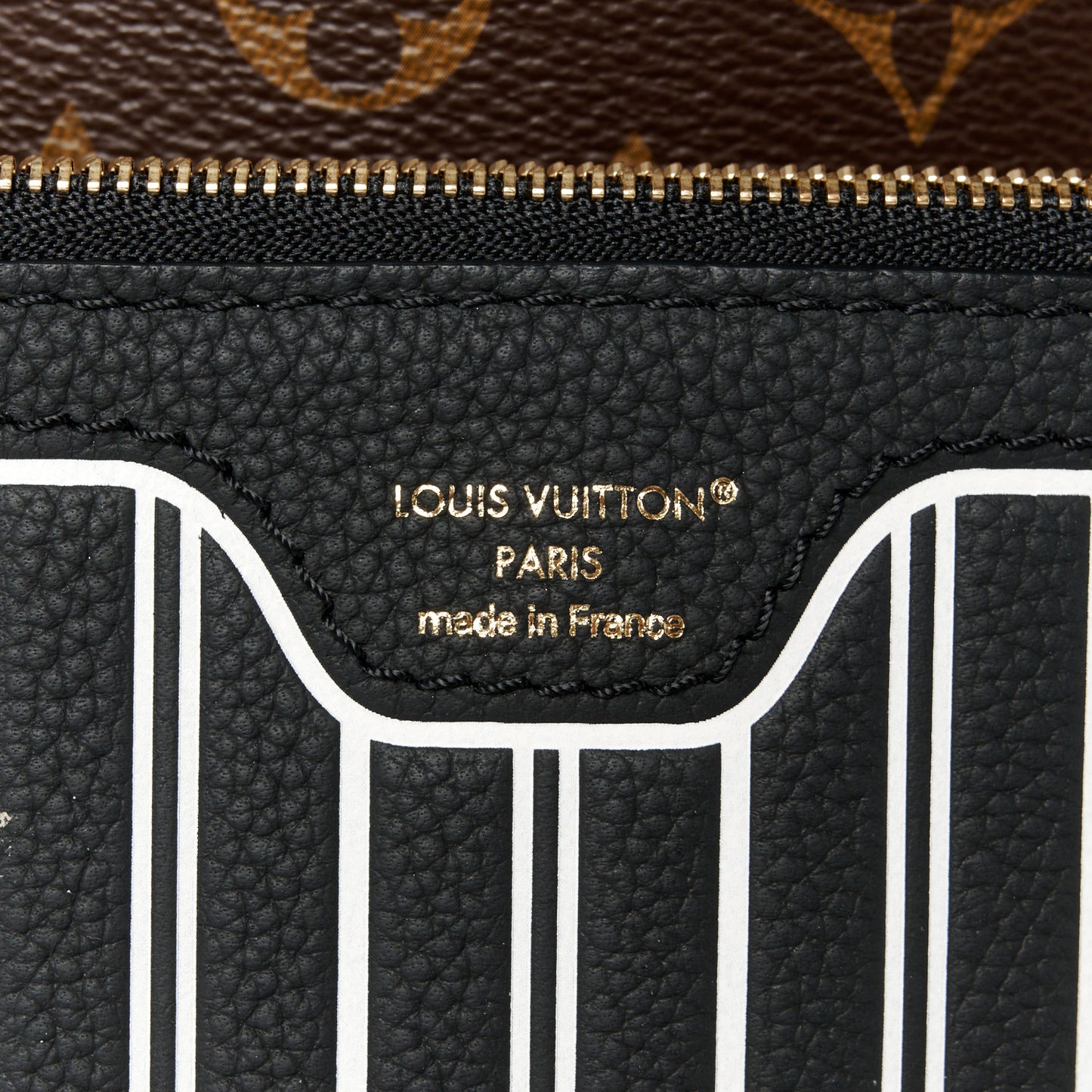 Monogram Calfskin Neo Neverfull Inside Out MM Black