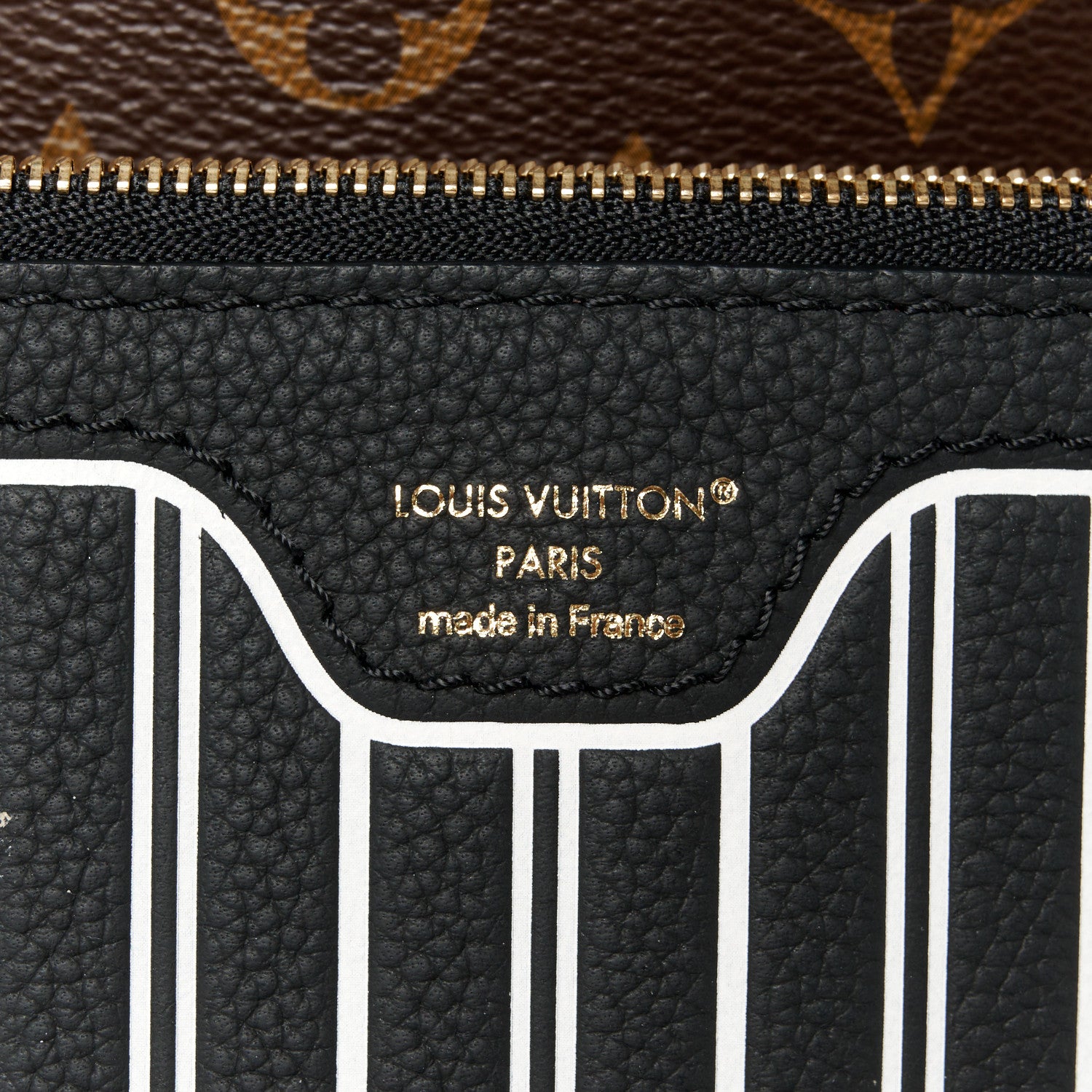 Louis Vuitton Monogram Calfskin Neo Neverfull Inside Out MM Black 10 of 15
