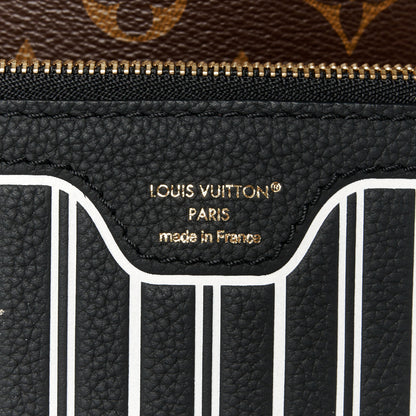 Louis Vuitton Monogram Calfskin Neo Neverfull Inside Out MM Black 10 of 15