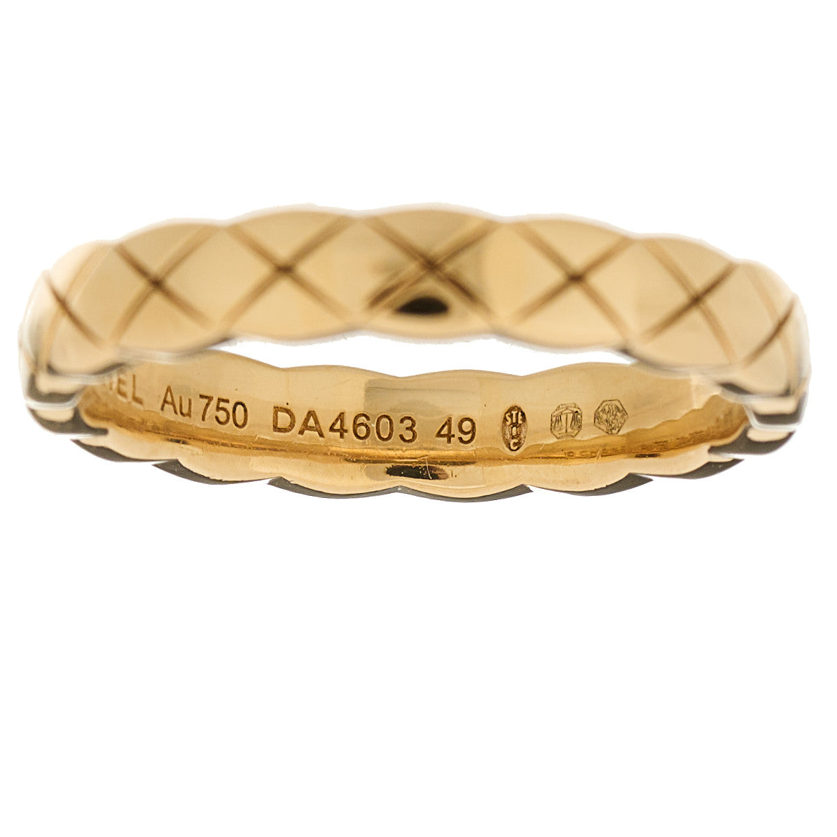 18K Yellow Gold Mini Coco Crush Ring 49 4.75