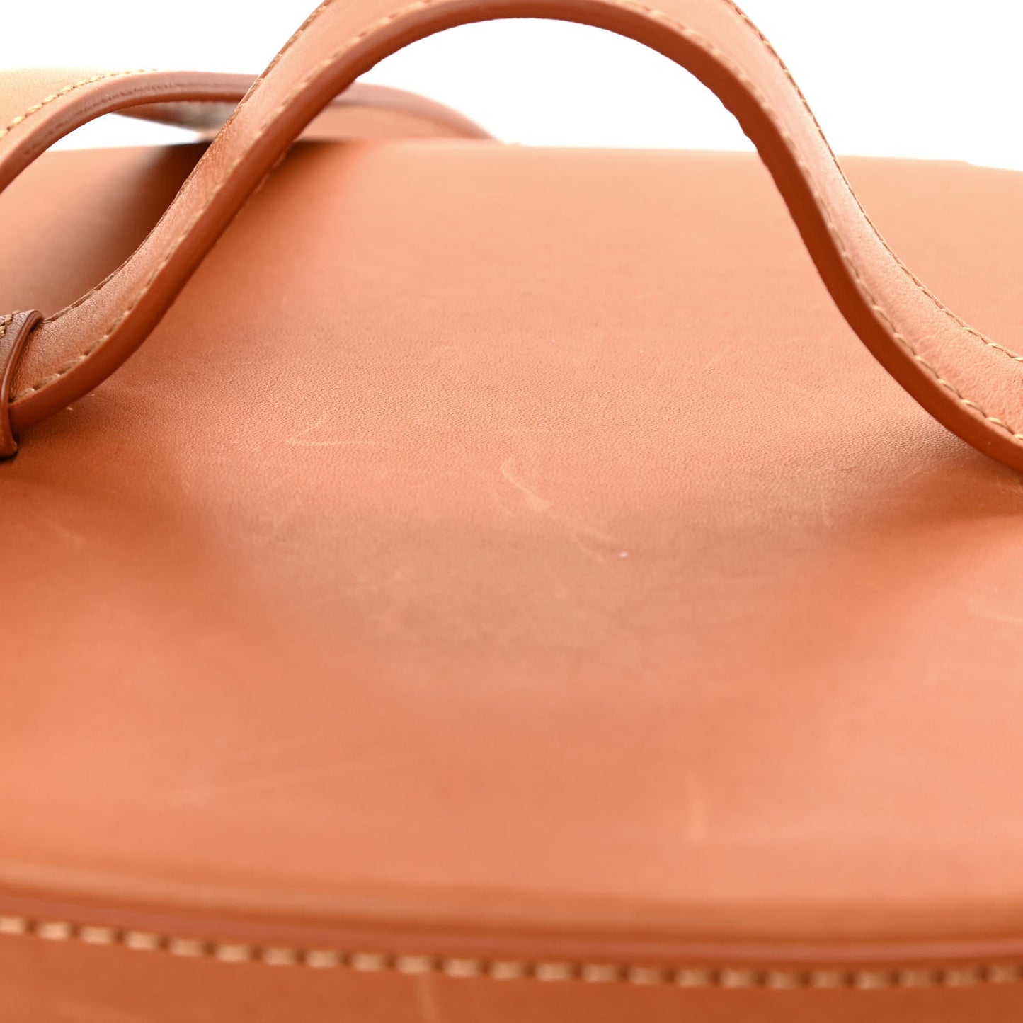 Calfskin Train Case Crossbody Cammello
