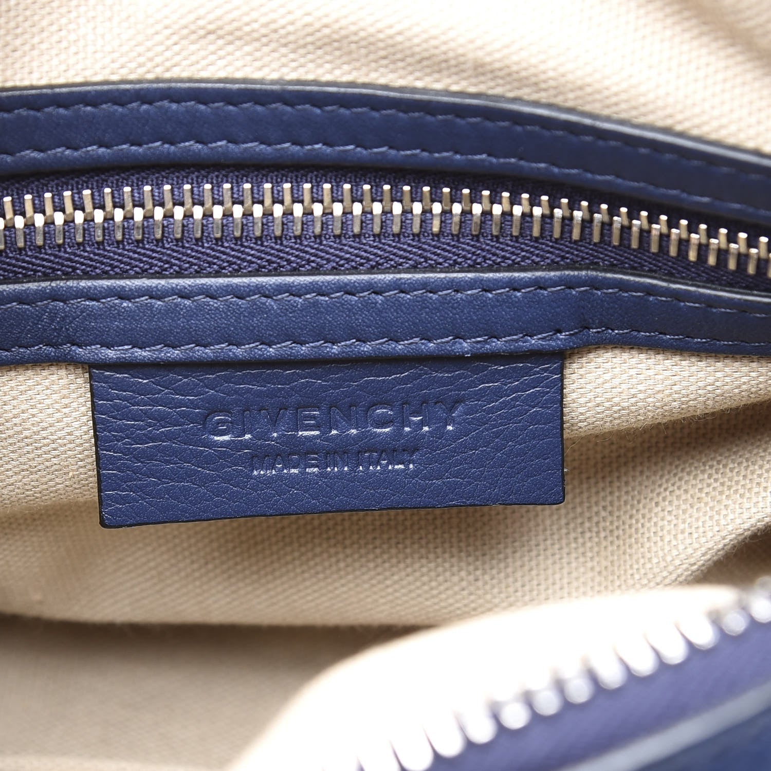 Givenchy Waxed Calfskin Micro Nightingale Navy 5 of 10
