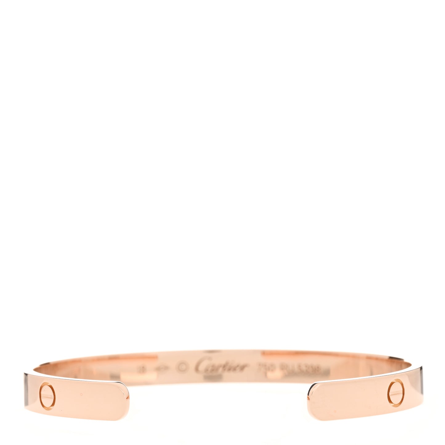 18K Pink Gold LOVE Cuff Bracelet 18