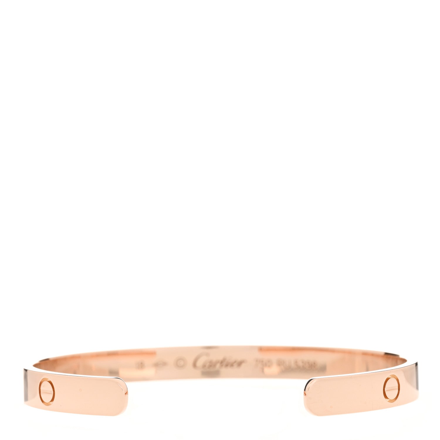 Cartier 18K Pink Gold LOVE Cuff Bracelet 18 2 of 3