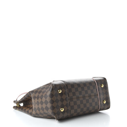 Louis Vuitton Damier Ebene Caissa Hobo Rose Ballerine 4 of 10