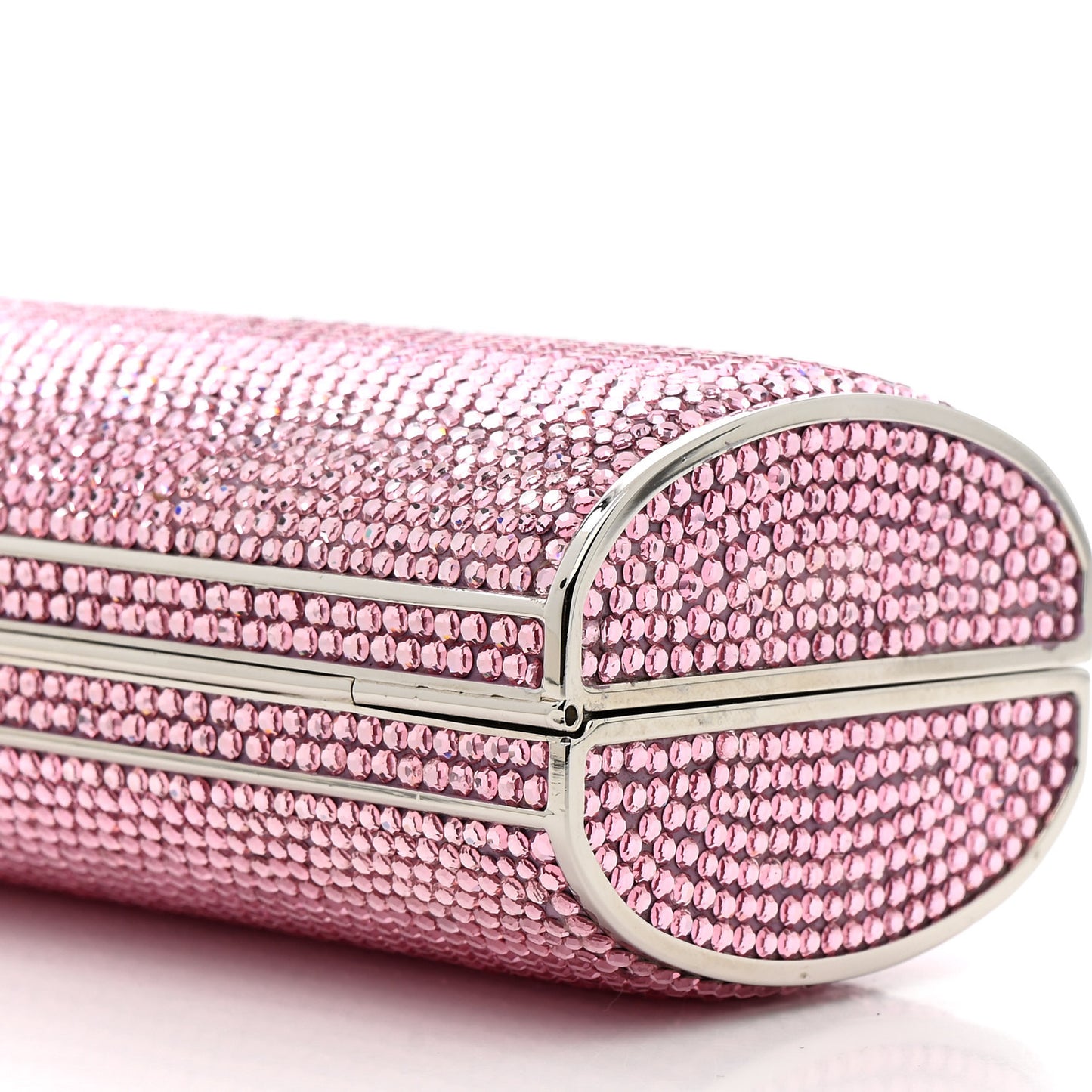 Swarovski Crystal Minaudiere Clutch Pink