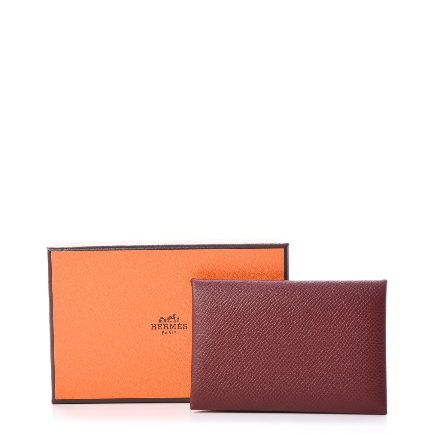 Epsom Calvi Card Case Rouge Grenat