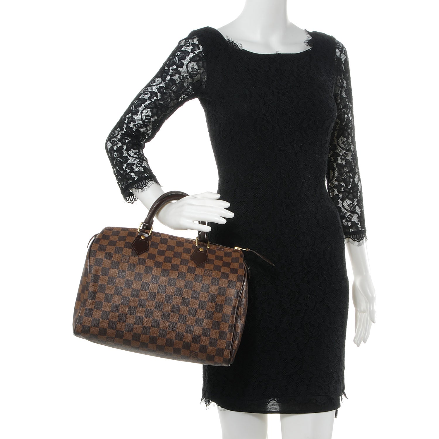 Louis Vuitton Damier Ebene Speedy 30 2 of 7