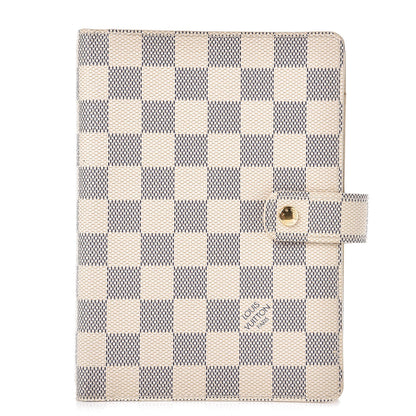 Louis Vuitton Damier Azur Medium Ring Agenda Cover 1 of 6