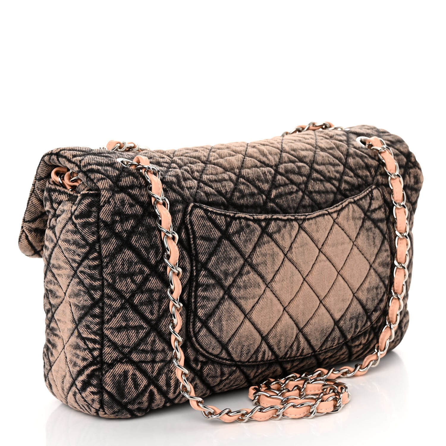 Chanel Denim Quilted Denimpression Flap Rose Clair 3 of 9