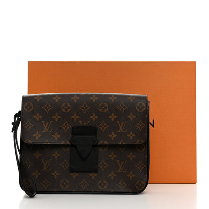 Louis Vuitton Monogram Macassar S Lock A4 Pouch 9 of 9