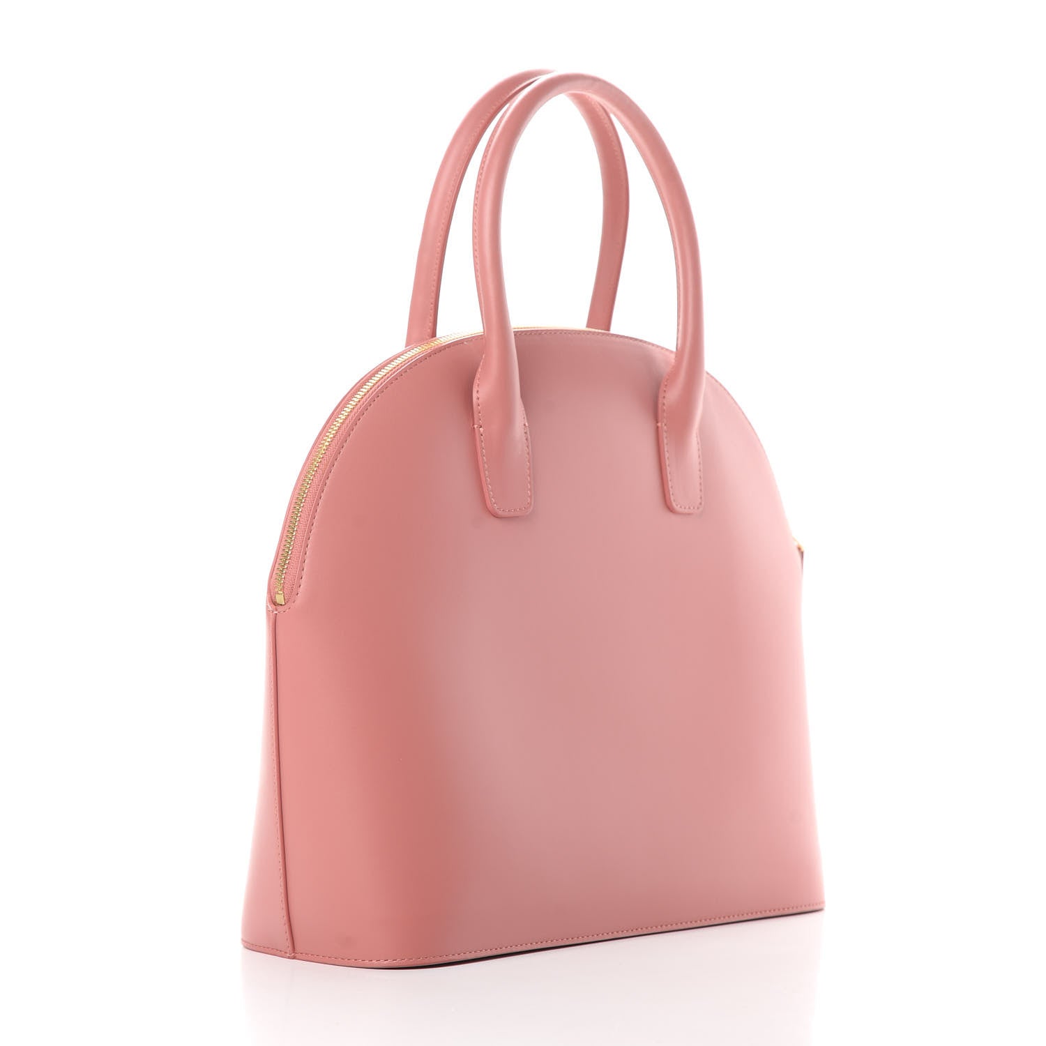 Mansur Gavriel Calfskin Top Handle Rounded Bag Blush 3 of 13