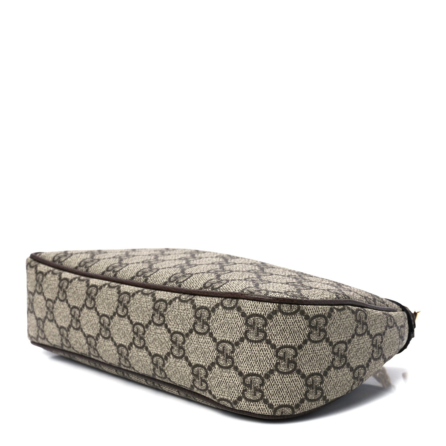 Gucci GG Supreme Monogram Textured Dollar Calfskin Web Small Ophidia GG Handbag Beige Ebony New Acero 9 of 11