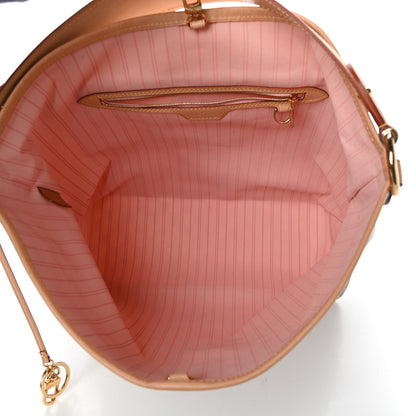Louis Vuitton Damier Azur Delightful MM Rose Ballerine 5 of 9