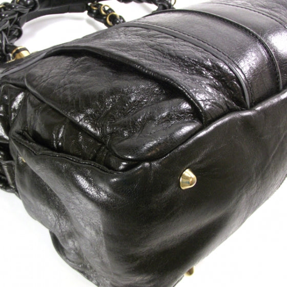 Chloe Leather Heloise Satchel Black 5 of 12