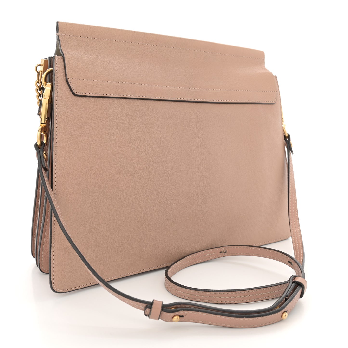 Calfskin Medium Faye Shoulder Bag Biscotti Beige