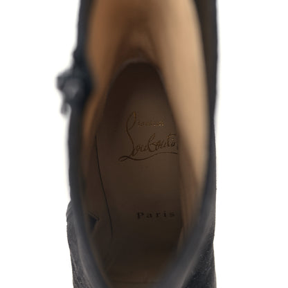 Christian Louboutin Suede Lipbooty 100 Booties 37 Black 7 of 7