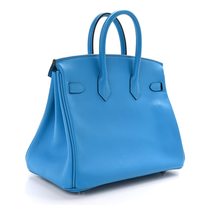 Hermes Swift Birkin 25 Bleu Frida 3 of 14