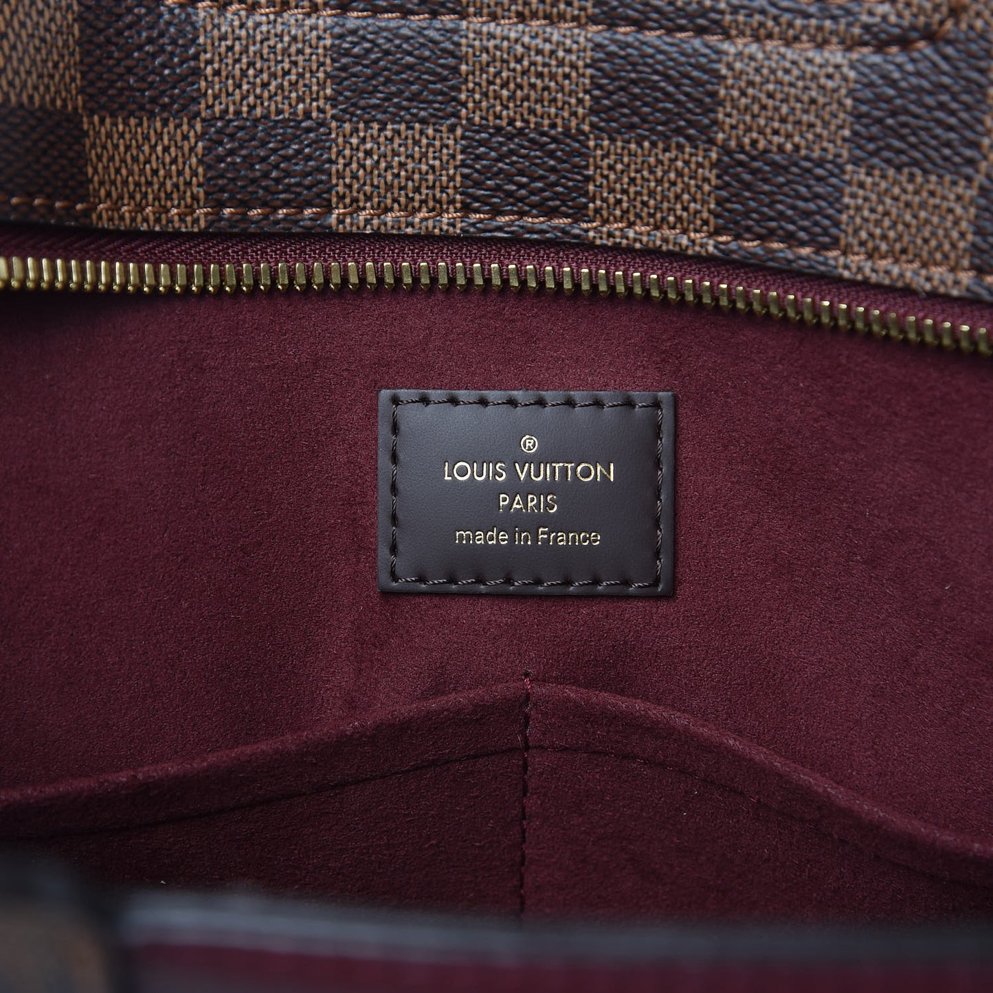 Damier Ebene Taurillon Jersey Bordeaux