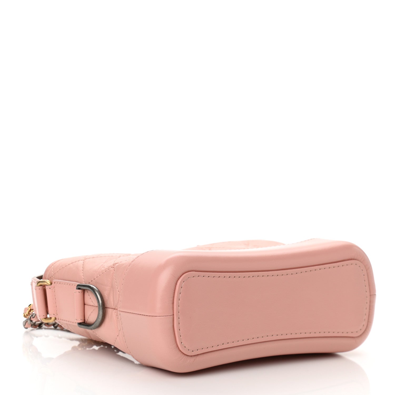 Chanel Aged Calfskin Quilted Small Gabrielle Hobo Light Pink 4 of 11