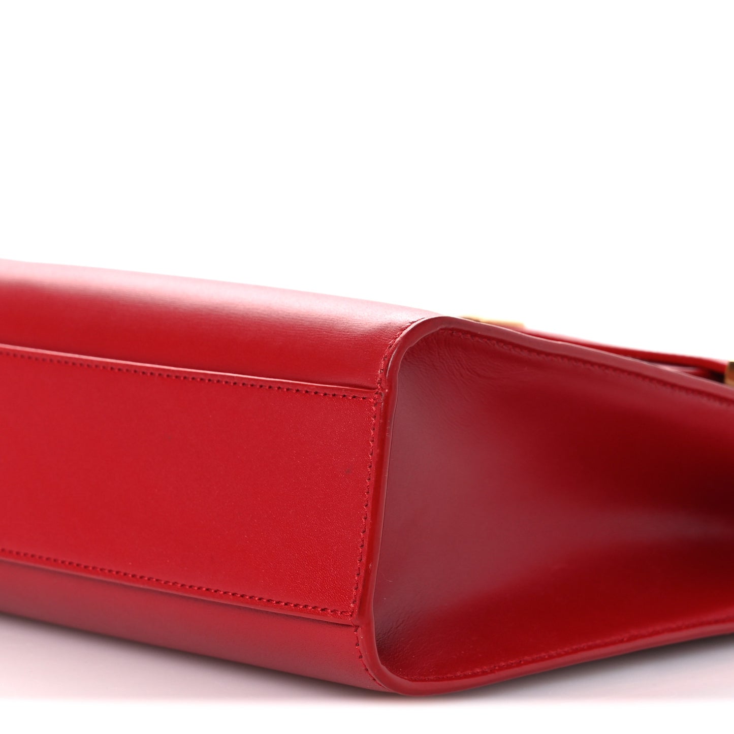 Smooth Calfskin Manhattan Shoulder Bag Rouge Eros