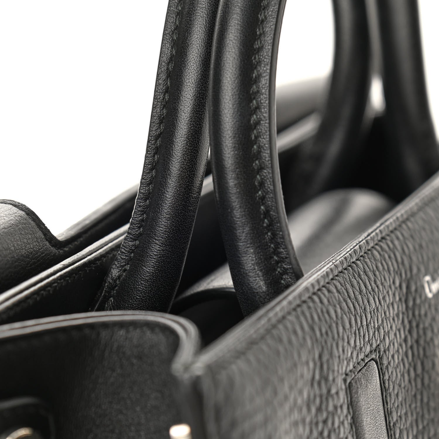 Christian Dior Grained Calfskin Medium Diorever Flap Black 12 of 12